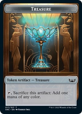 Image for Treasure (017) // Citizen Double-Sided Token (17 // 12) - Magic: The Gathering