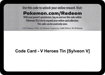 Image for Code Card - V Heroes Tin [Sylveon V] - Pokemon