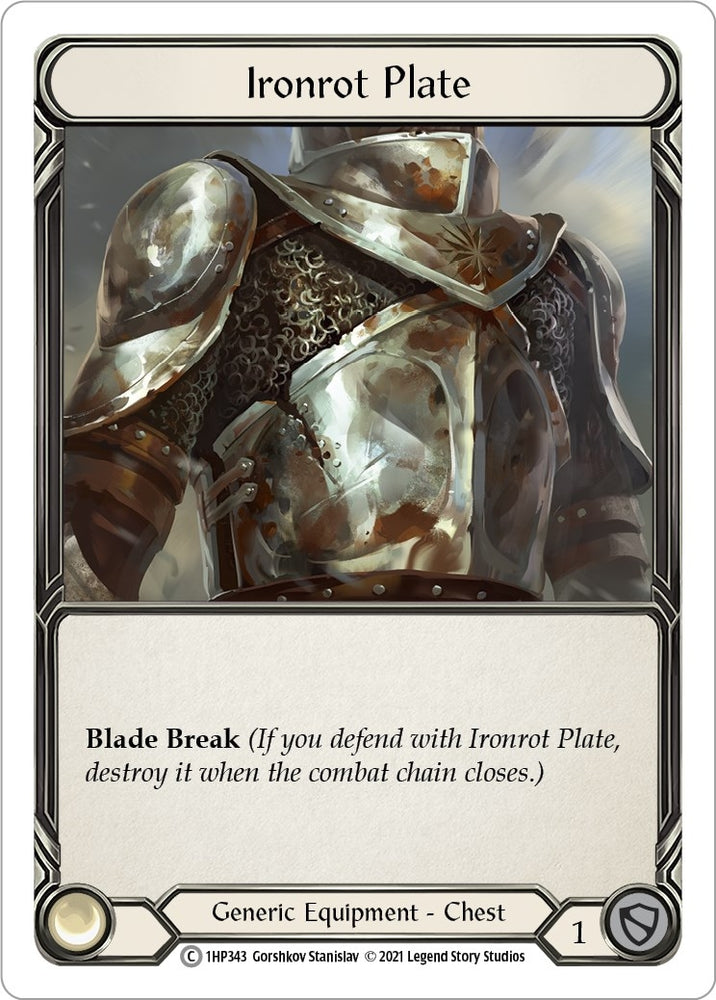 Image for Ironrot Plate (1HP343) (History Pack Vol.1) - Flesh and Blood TCG