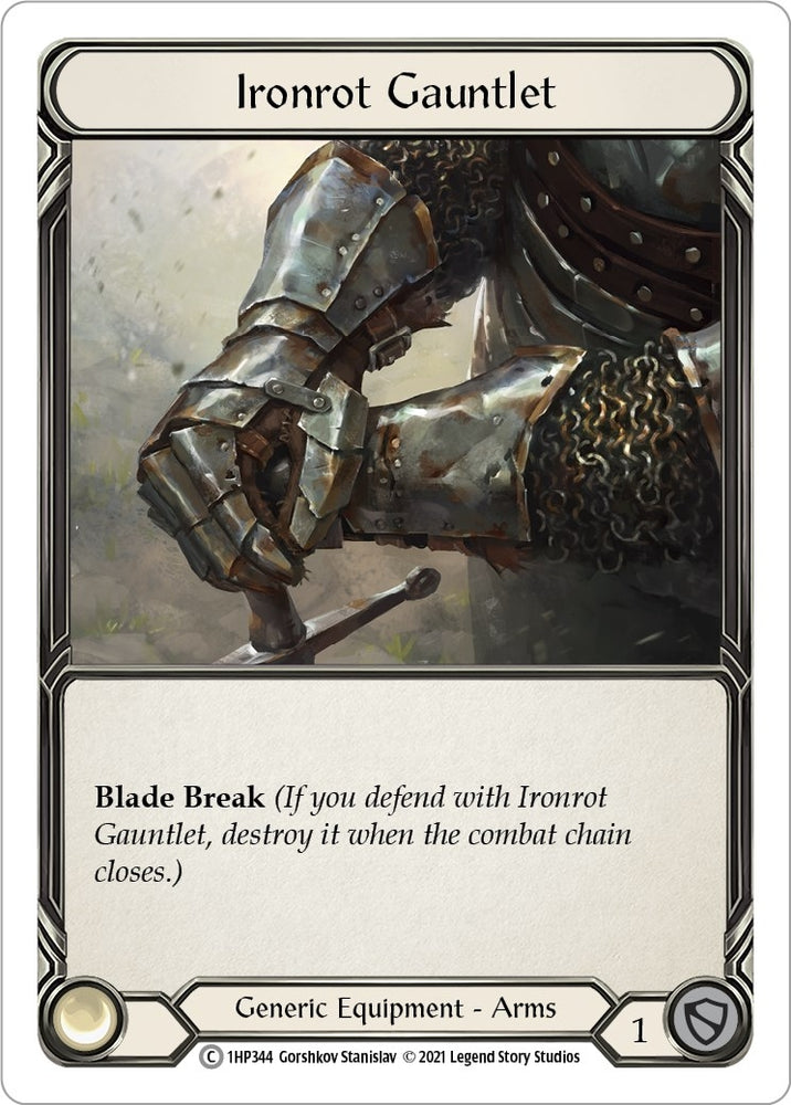 Image for Ironrot Gauntlet (1HP344) (History Pack Vol.1) - Flesh and Blood TCG