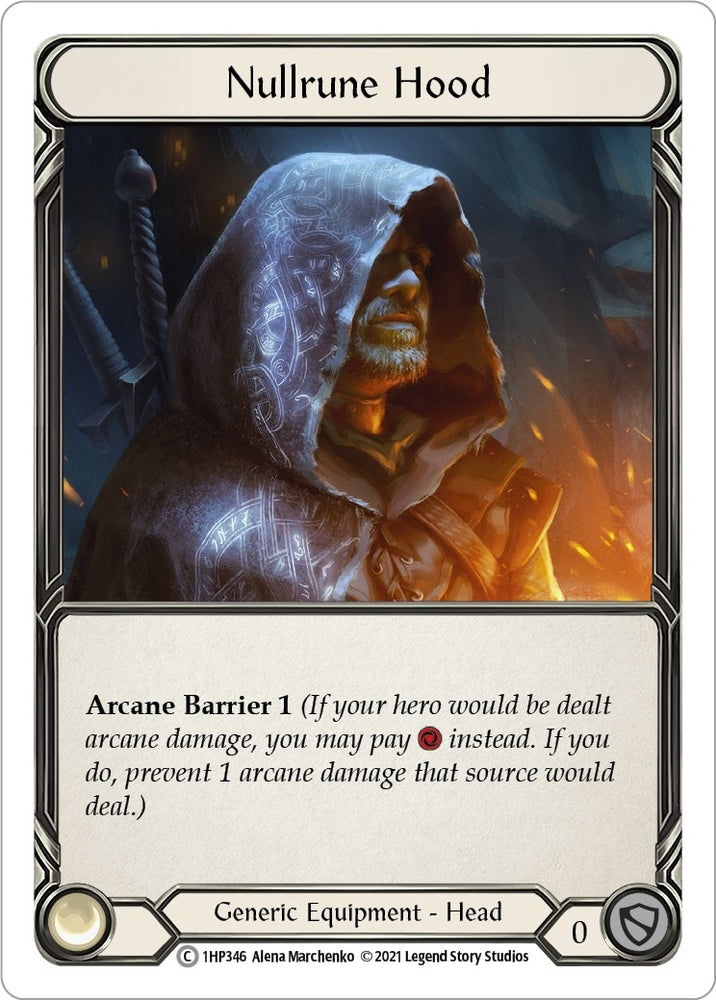 Image for Nullrune Hood (1HP346) (History Pack Vol.1) - Flesh and Blood TCG