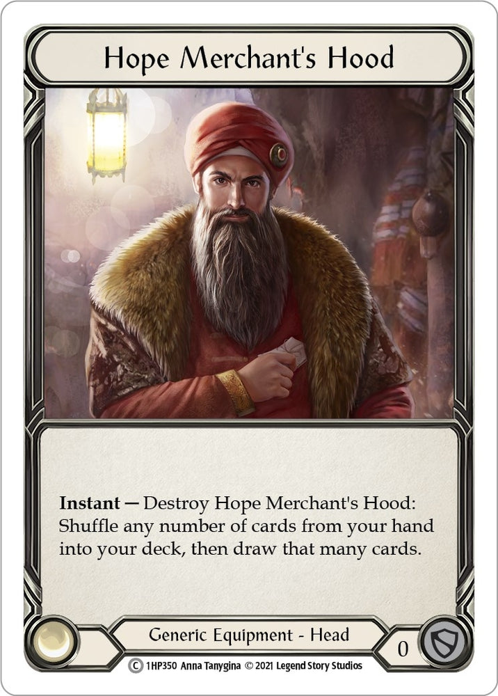 Image for Hope Merchant's Hood (1HP350) (History Pack Vol.1) - Flesh and Blood TCG