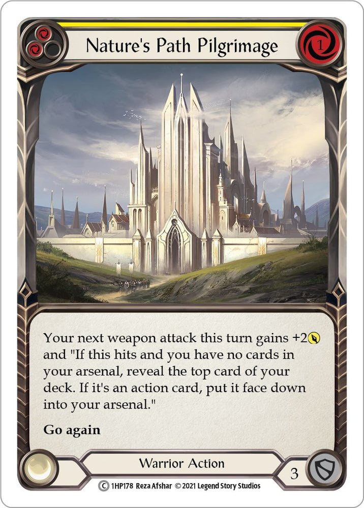 Image for Nature's Path Pilgrimage (Yellow) (1HP178) (History Pack Vol.1) - Flesh and Blood TCG