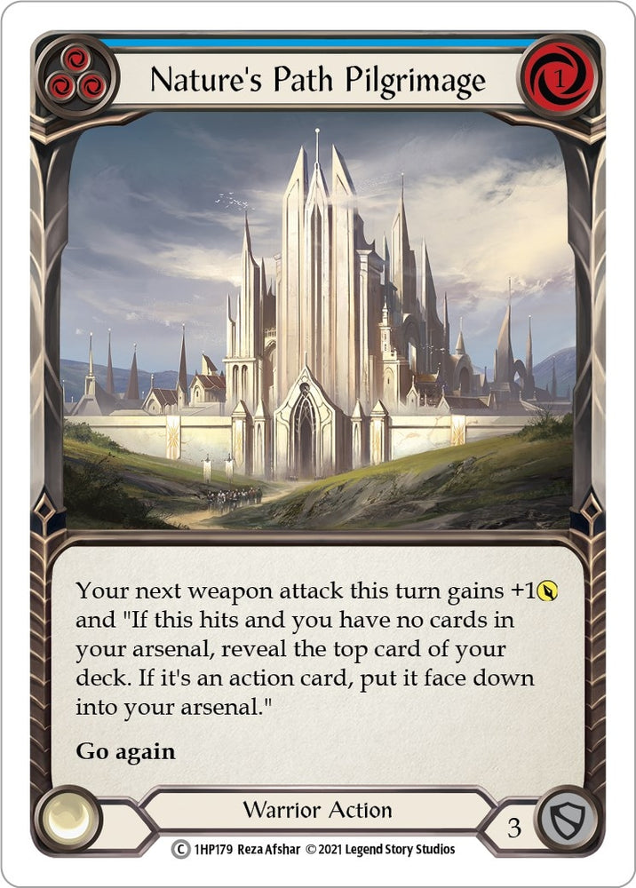 Image for Nature's Path Pilgrimage (Blue) (1HP179) (History Pack Vol.1) - Flesh and Blood TCG