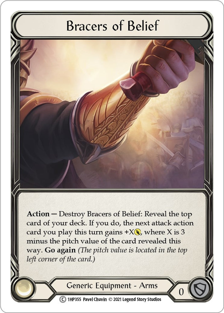 Image for Bracers of Belief (1HP355) (History Pack Vol.1) - Flesh and Blood TCG
