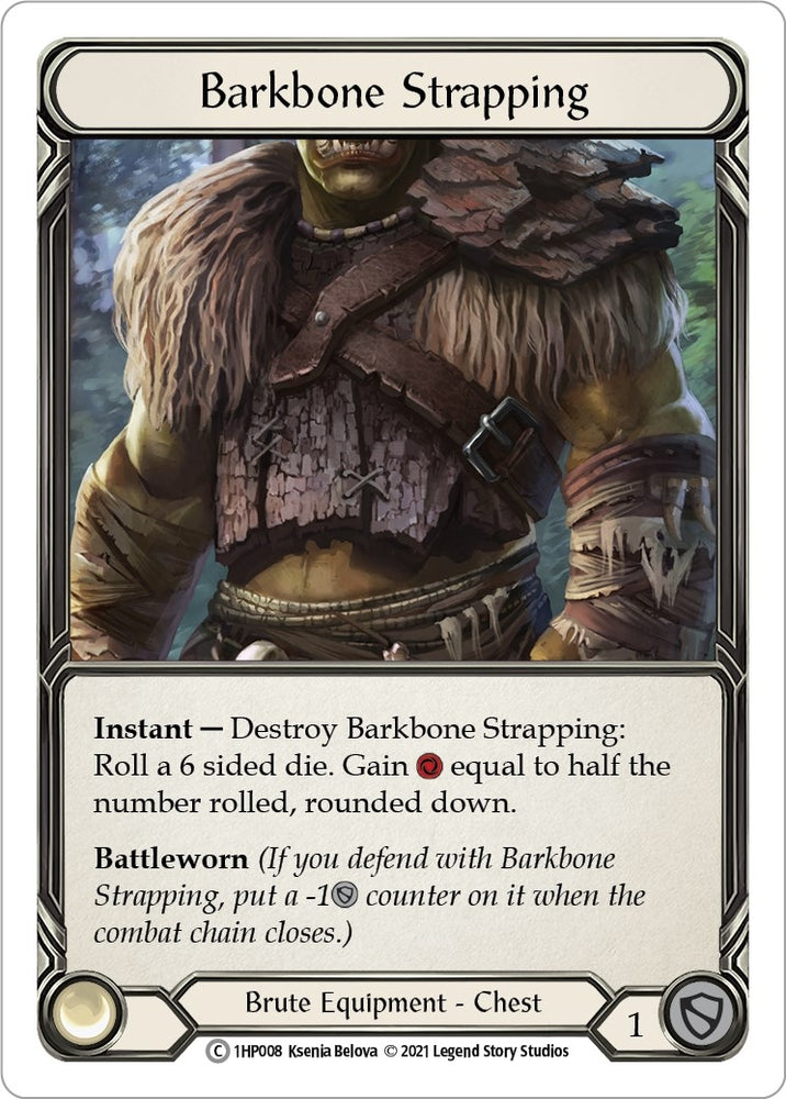 Image for Barkbone Strapping (1HP008) (History Pack Vol.1) - Flesh and Blood TCG