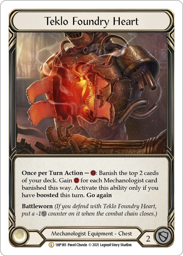 Image for Teklo Foundry Heart (1HP185) (History Pack Vol.1) - Flesh and Blood TCG