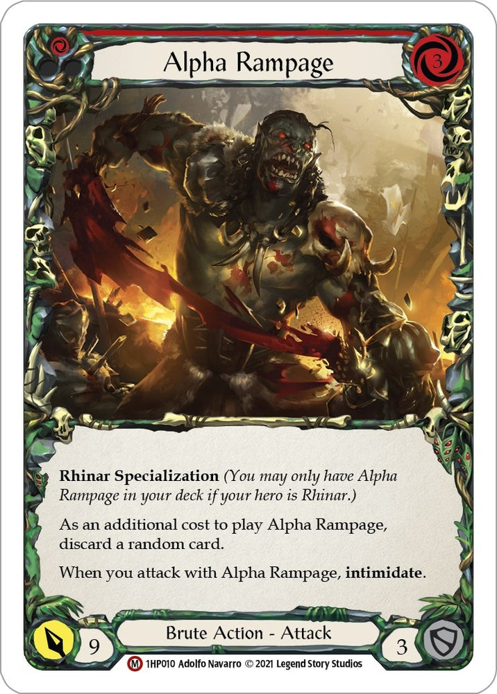 Image for Alpha Rampage (1HP010) (History Pack Vol.1) - Flesh and Blood TCG