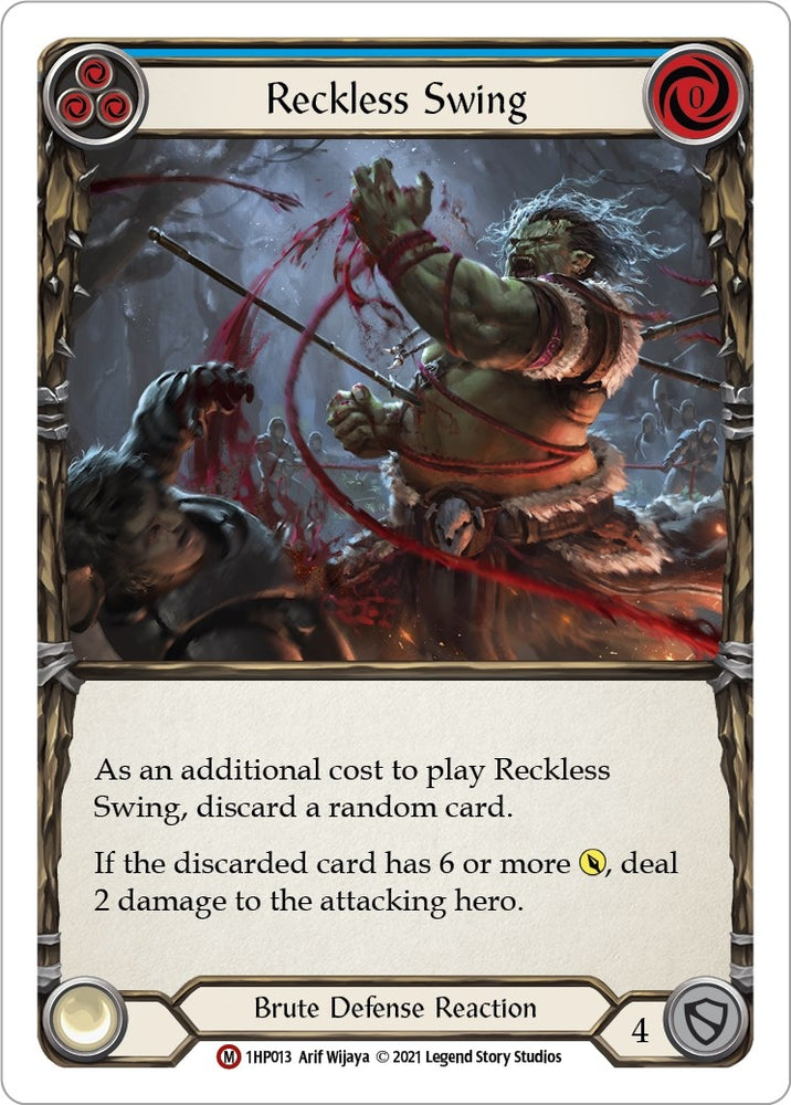 Image for Reckless Swing (1HP013) (History Pack Vol.1) - Flesh and Blood TCG