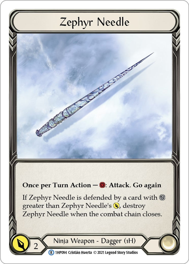 Image for Zephyr Needle (1HP094) (1HP094) (History Pack Vol.1) - Flesh and Blood TCG