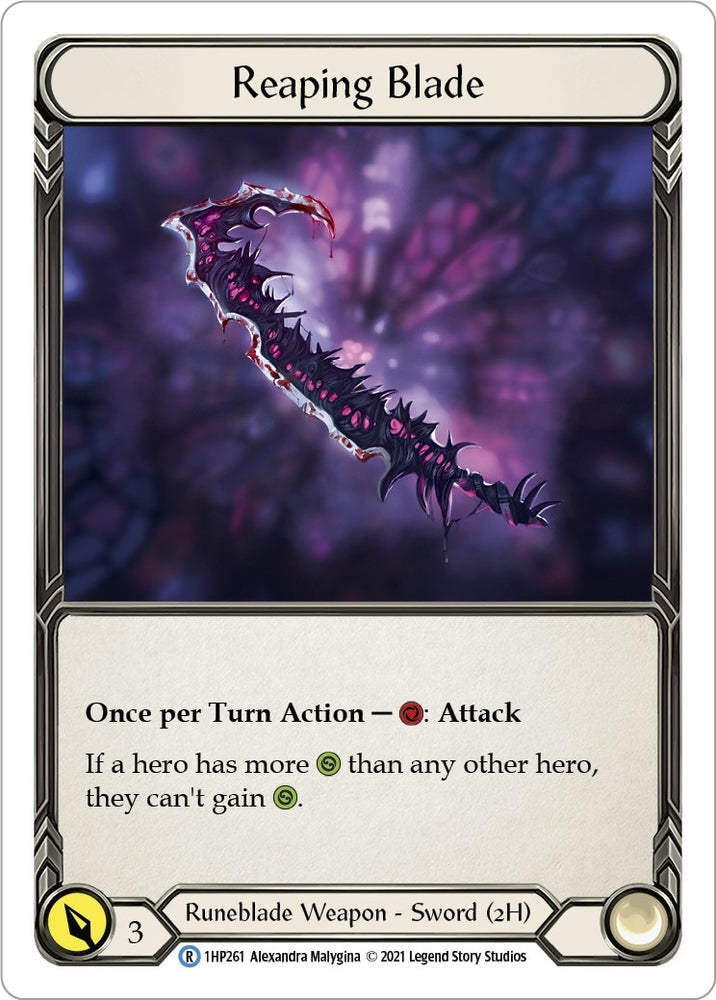 Image for Reaping Blade (1HP261) (History Pack Vol.1) - Flesh and Blood TCG