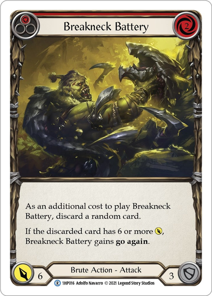 Image for Breakneck Battery (Red) (1HP016) (History Pack Vol.1) - Flesh and Blood TCG