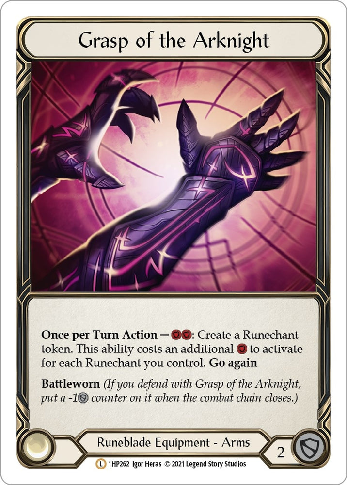 Image for Grasp of the Arknight (1HP262) (History Pack Vol.1) - Flesh and Blood TCG