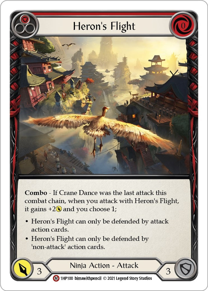 Image for Heron's Flight (1HP100) (History Pack Vol.1) - Flesh and Blood TCG