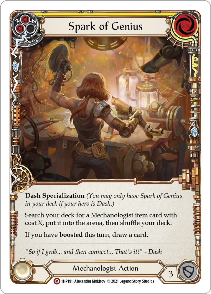 Image for Spark of Genius (1HP191) (History Pack Vol.1) - Flesh and Blood TCG
