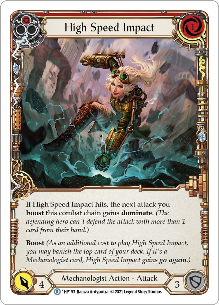Image for High Speed Impact (Red) (1HP193) (History Pack Vol.1) - Flesh and Blood TCG