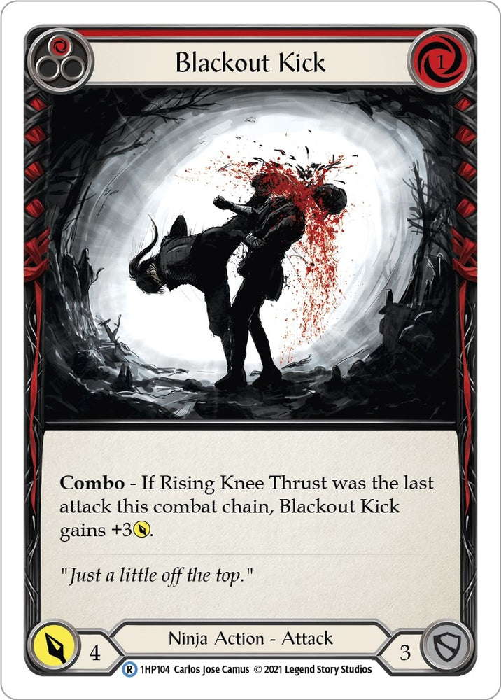 Image for Blackout Kick (Red) (1HP104) (History Pack Vol.1) - Flesh and Blood TCG