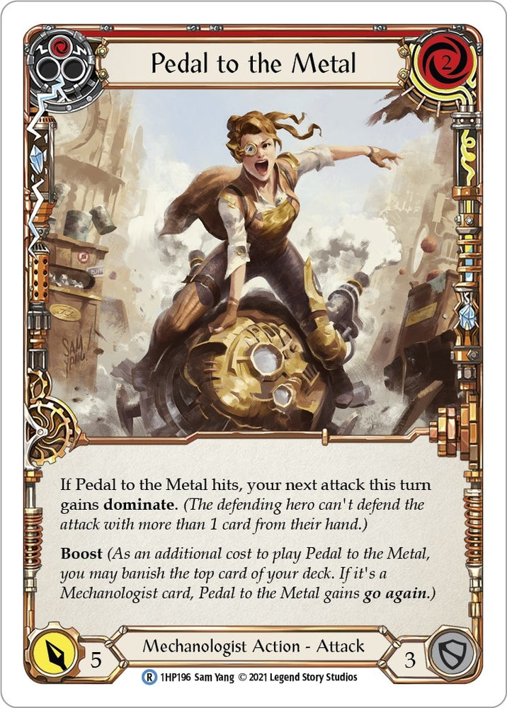Image for Pedal to the Metal (Red) (1HP196) (History Pack Vol.1) - Flesh and Blood TCG