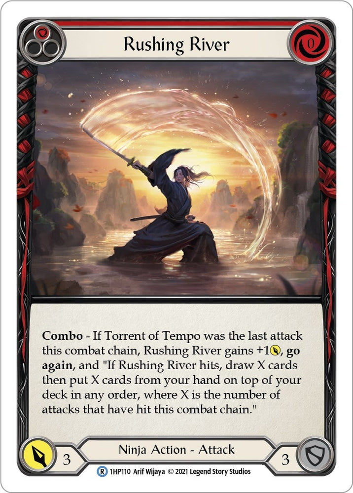 Image for Rushing River (Red) (1HP110) (History Pack Vol.1) - Flesh and Blood TCG