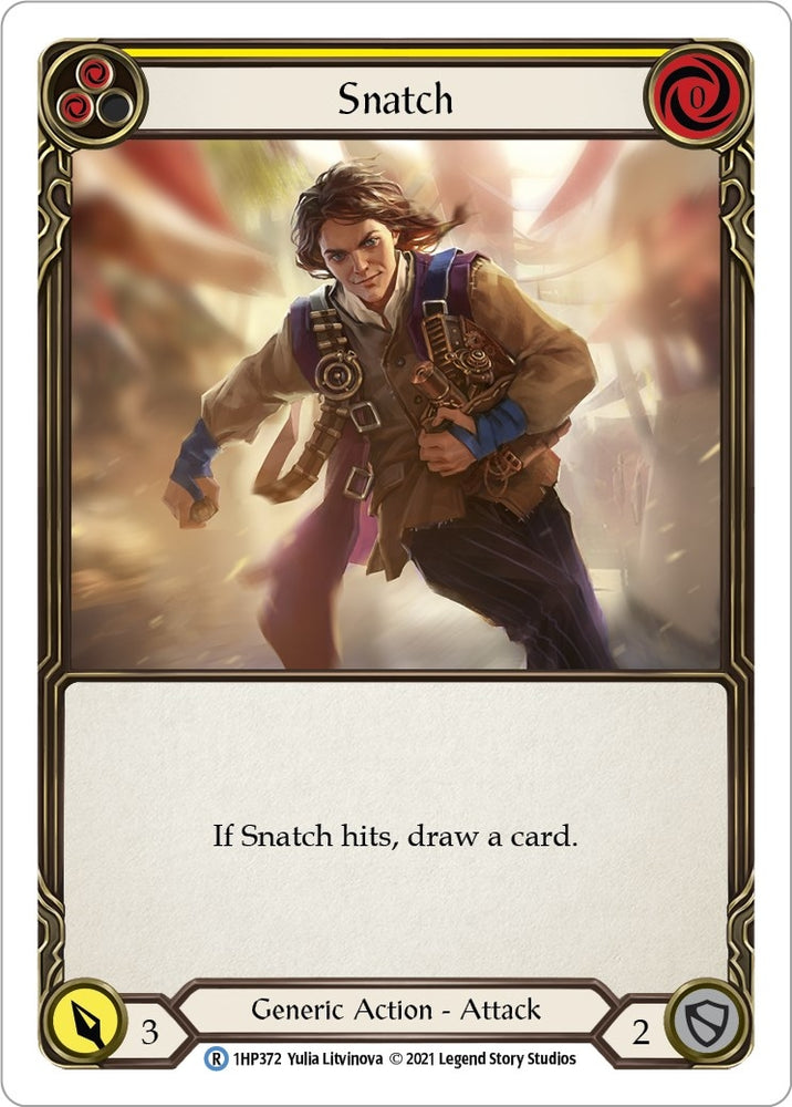 Image for Snatch (Yellow) (1HP372) (History Pack Vol.1) - Flesh and Blood TCG
