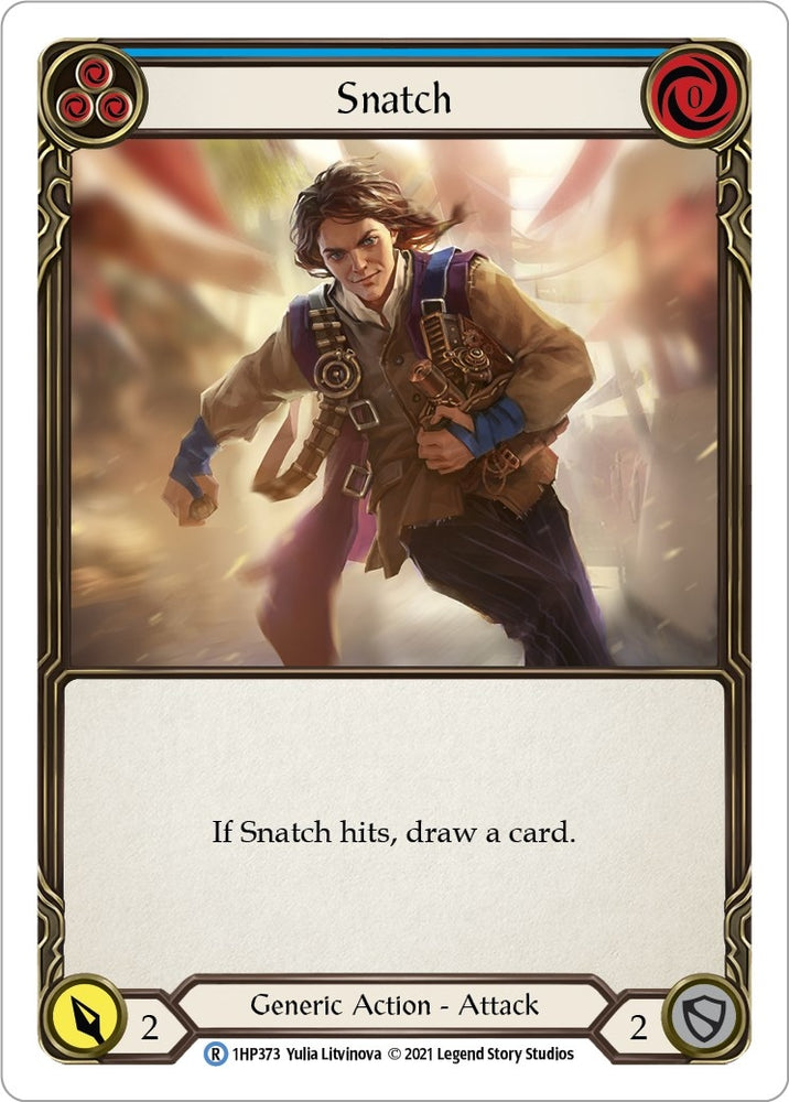 Image for Snatch (Blue) (1HP373) (History Pack Vol.1) - Flesh and Blood TCG