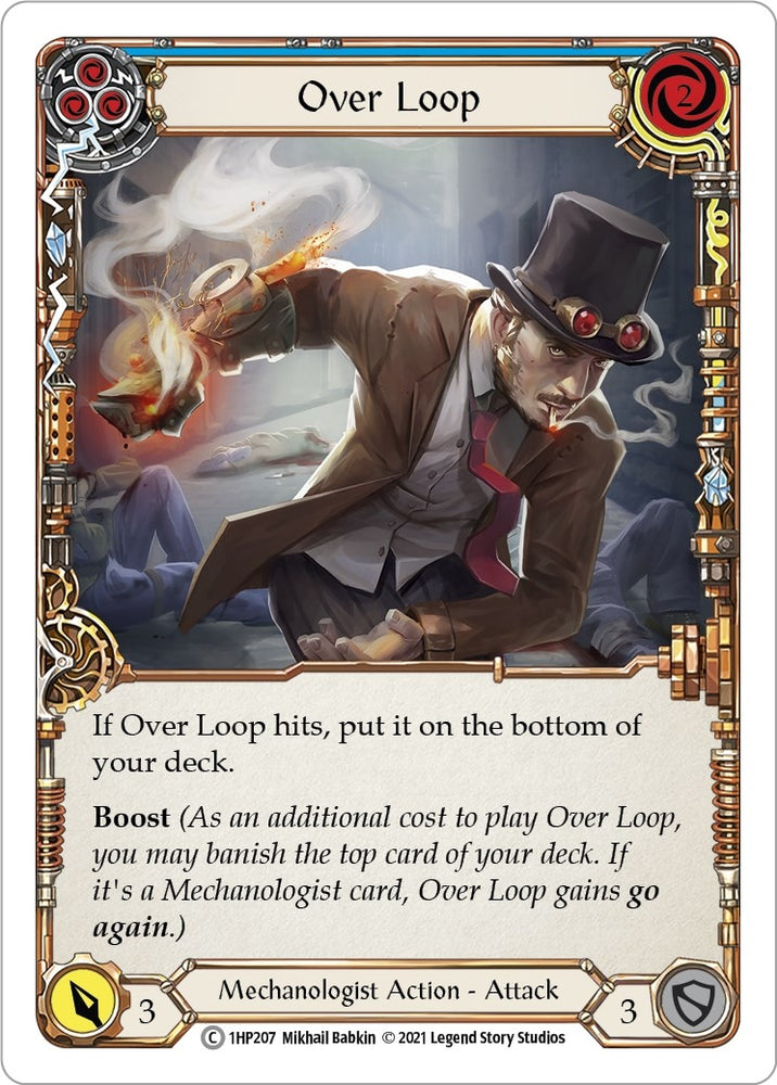 Image for Over Loop (Blue) (1HP207) (History Pack Vol.1) - Flesh and Blood TCG
