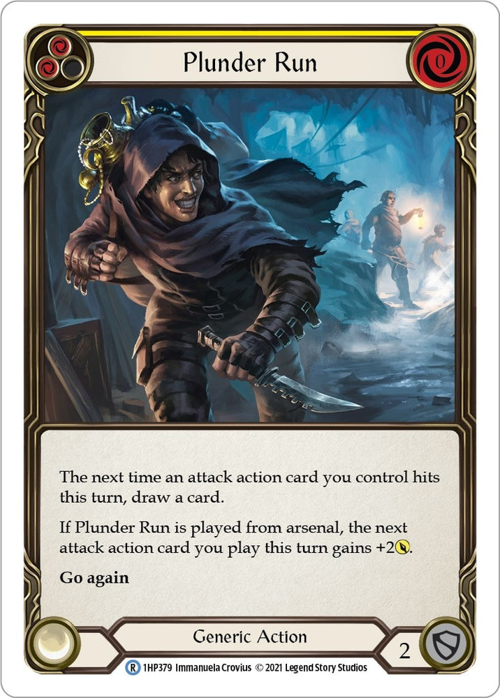 Image for Plunder Run (Yellow) (1HP379) (History Pack Vol.1) - Flesh and Blood TCG