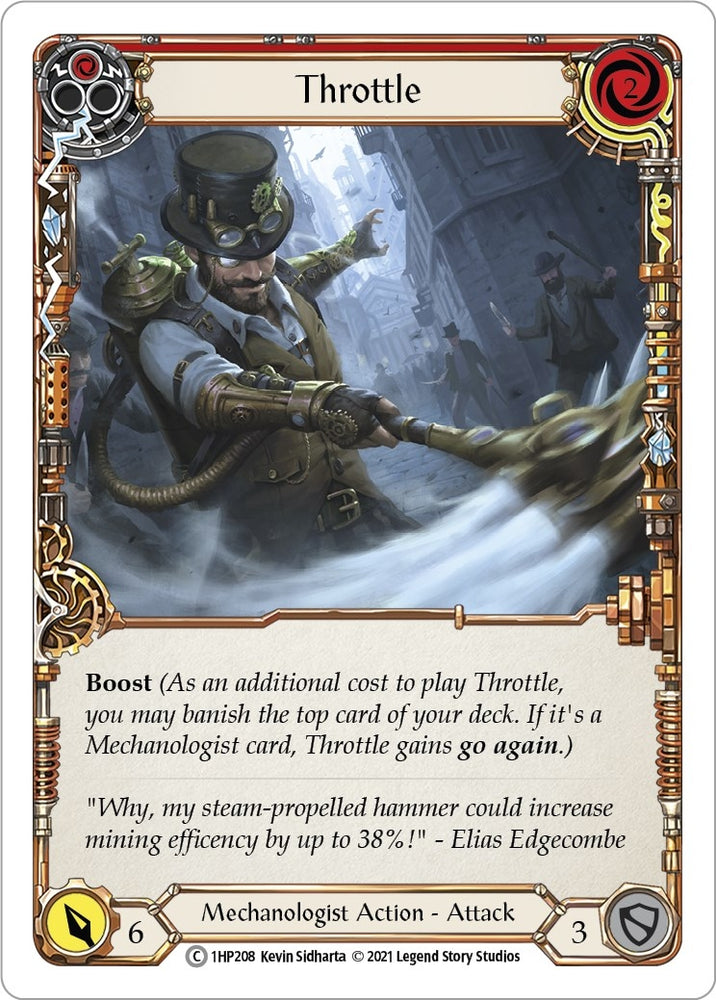 Image for Throttle (Red) (1HP208) (History Pack Vol.1) - Flesh and Blood TCG