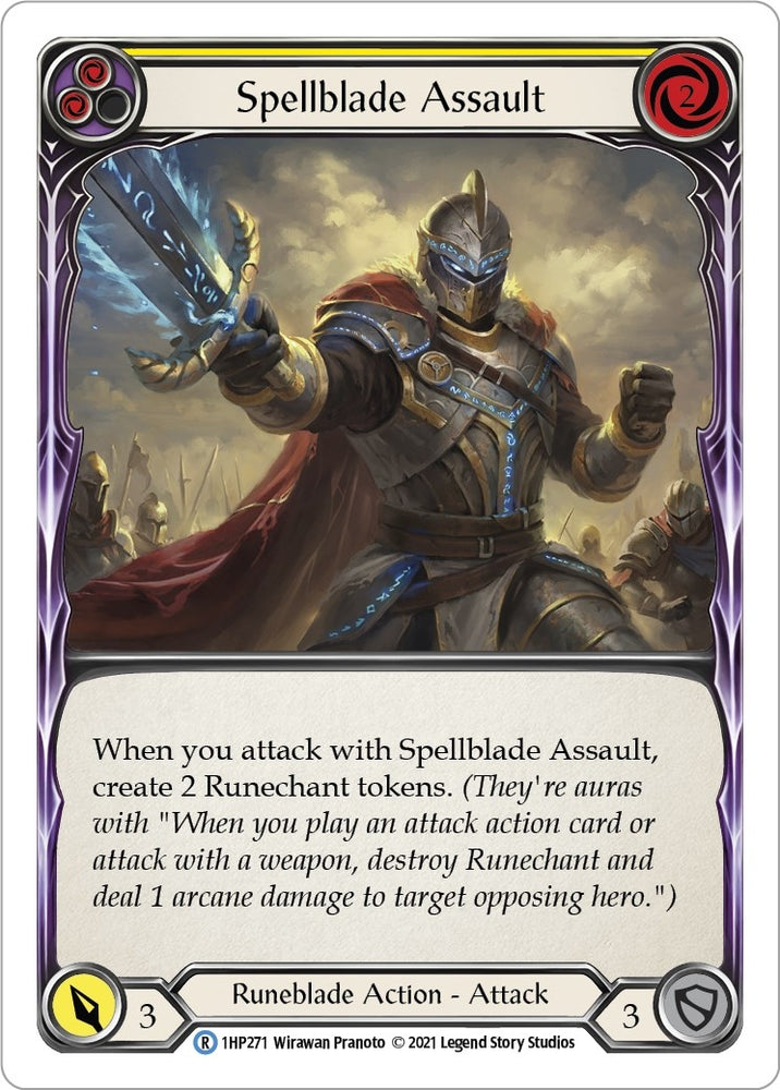 Image for Spellblade Assault (Yellow) (1HP271) (History Pack Vol.1) - Flesh and Blood TCG