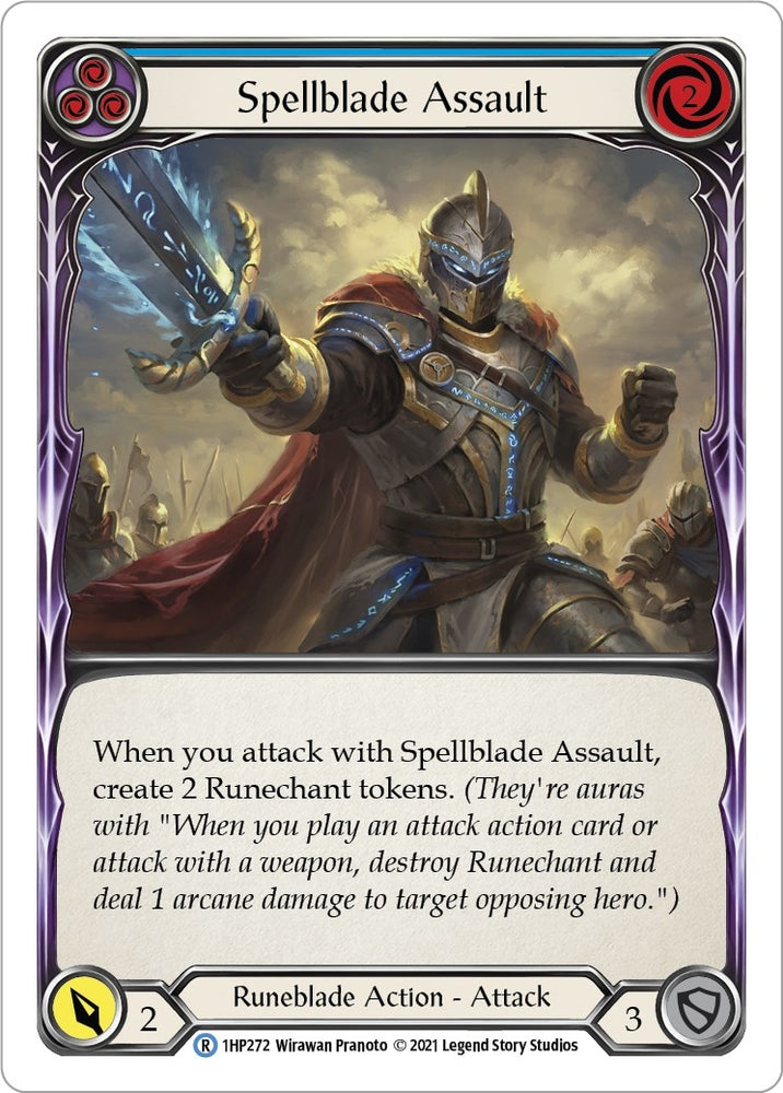 Image for Spellblade Assault (Blue) (1HP272) (History Pack Vol.1) - Flesh and Blood TCG