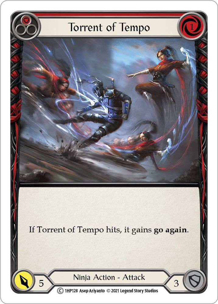 Image for Torrent of Tempo (Red) (1HP128) (History Pack Vol.1) - Flesh and Blood TCG