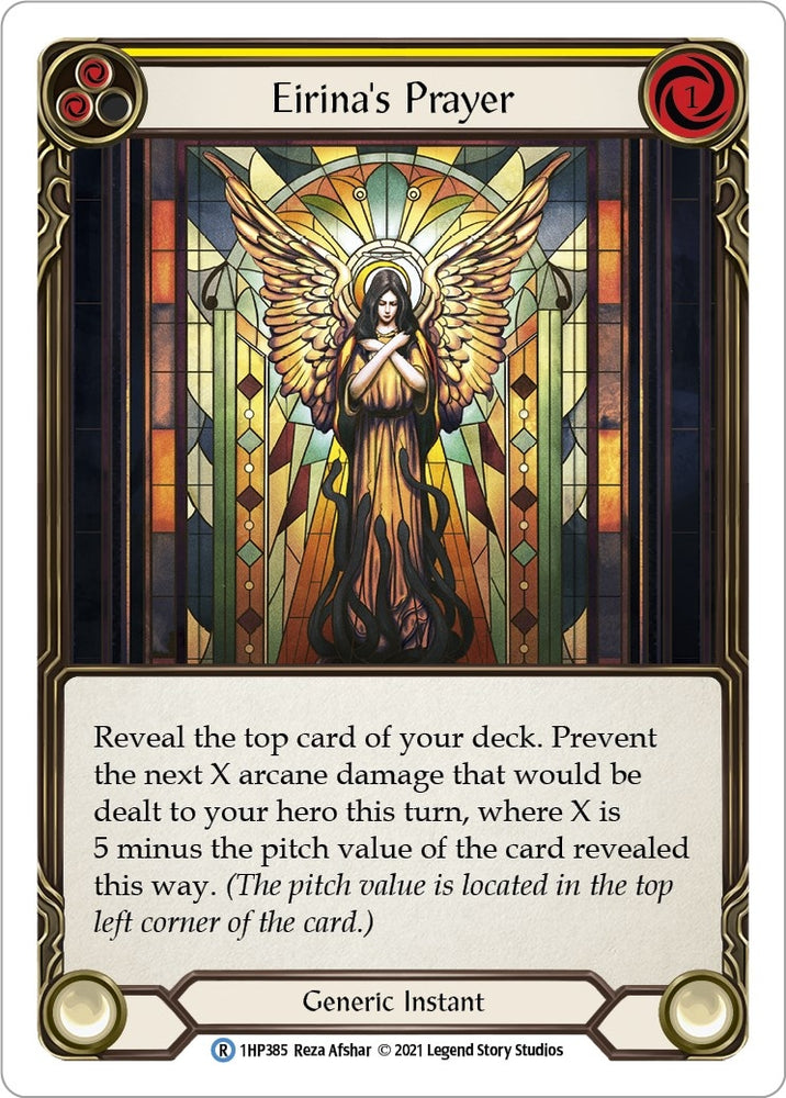 Image for Eirina's Prayer (Yellow) (1HP385) (History Pack Vol.1) - Flesh and Blood TCG