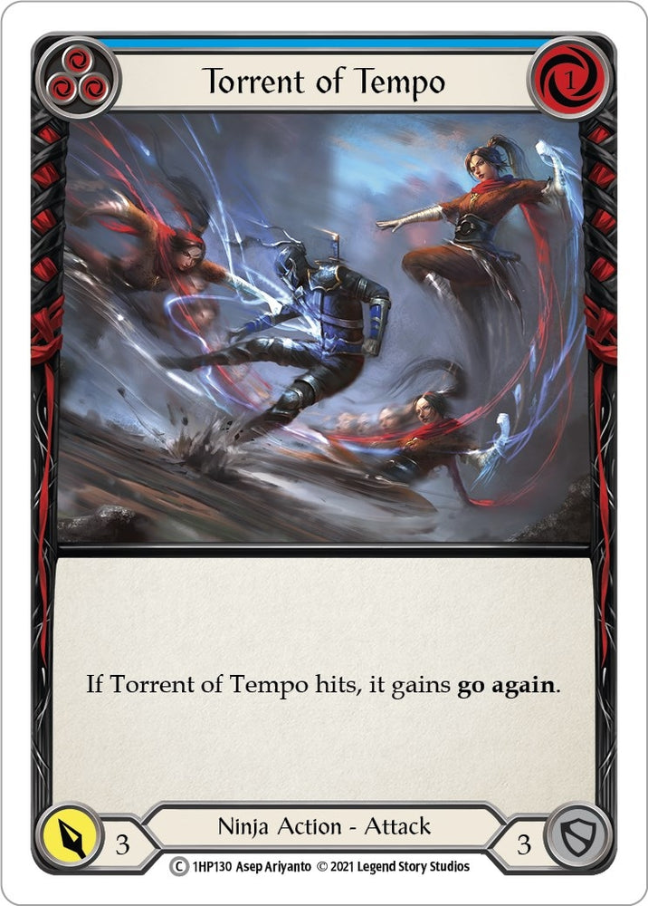 Image for Torrent of Tempo (Blue) (1HP130) (History Pack Vol.1) - Flesh and Blood TCG