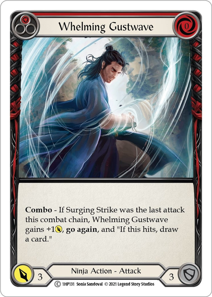 Image for Whelming Gustwave (Red) (1HP131) (History Pack Vol.1) - Flesh and Blood TCG