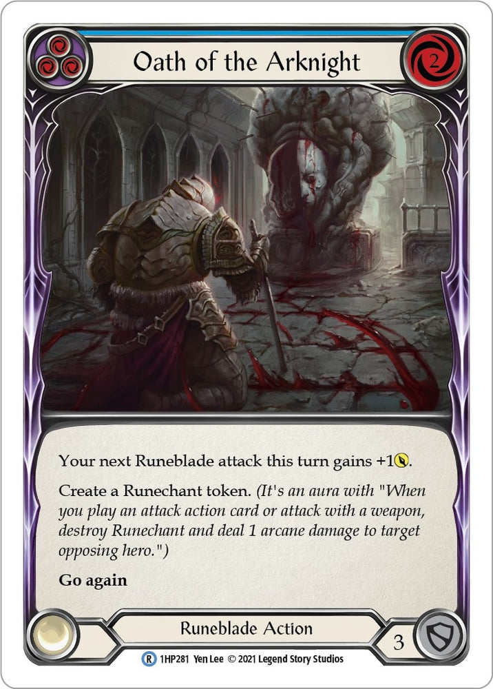 Image for Oath of the Arknight (Blue) (1HP281) (History Pack Vol.1) - Flesh and Blood TCG