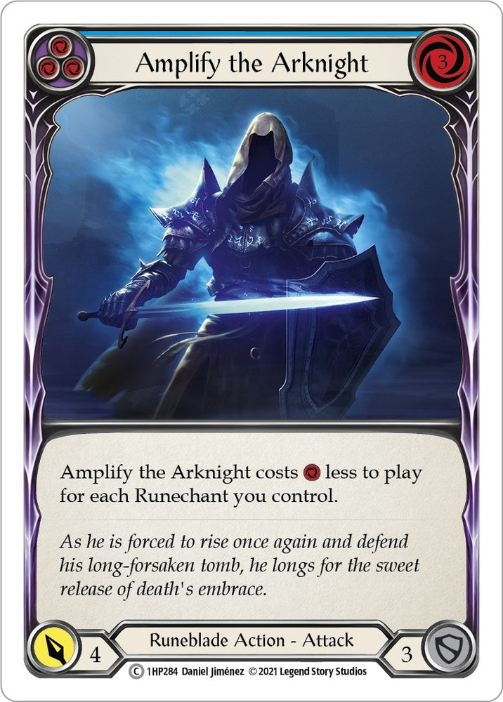 Image for Amplify the Arknight (Blue) (1HP284) (History Pack Vol.1) - Flesh and Blood TCG