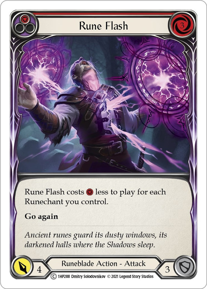 Image for Rune Flash (Red) (1HP288) (History Pack Vol.1) - Flesh and Blood TCG