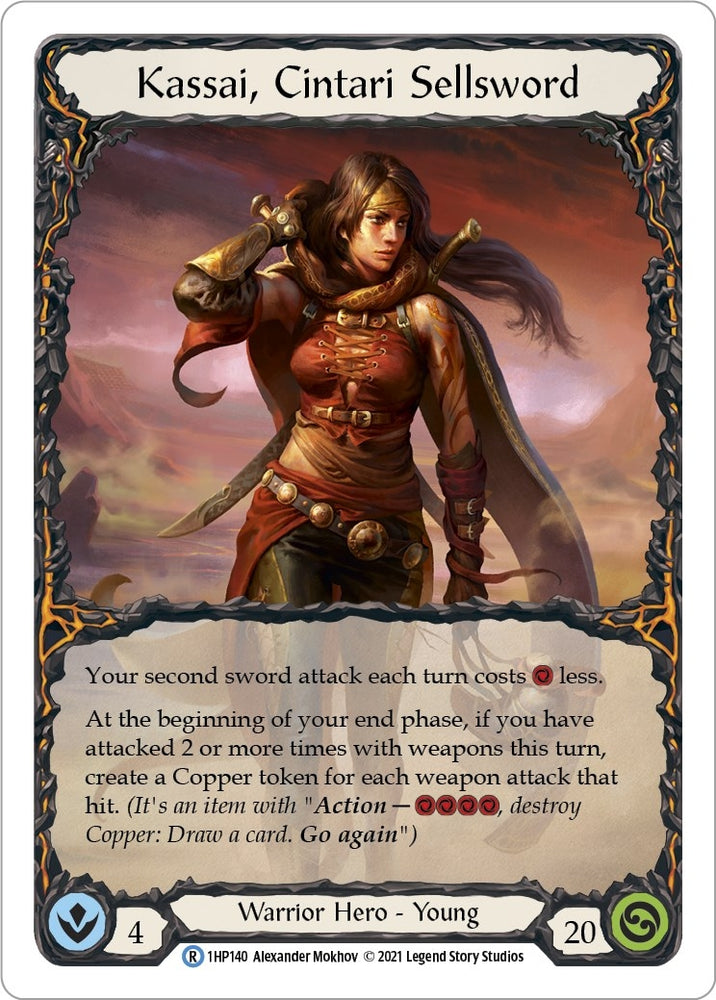 Image for Kassai, Cintari Sellsword (1HP140) (History Pack Vol.1) - Flesh and Blood TCG