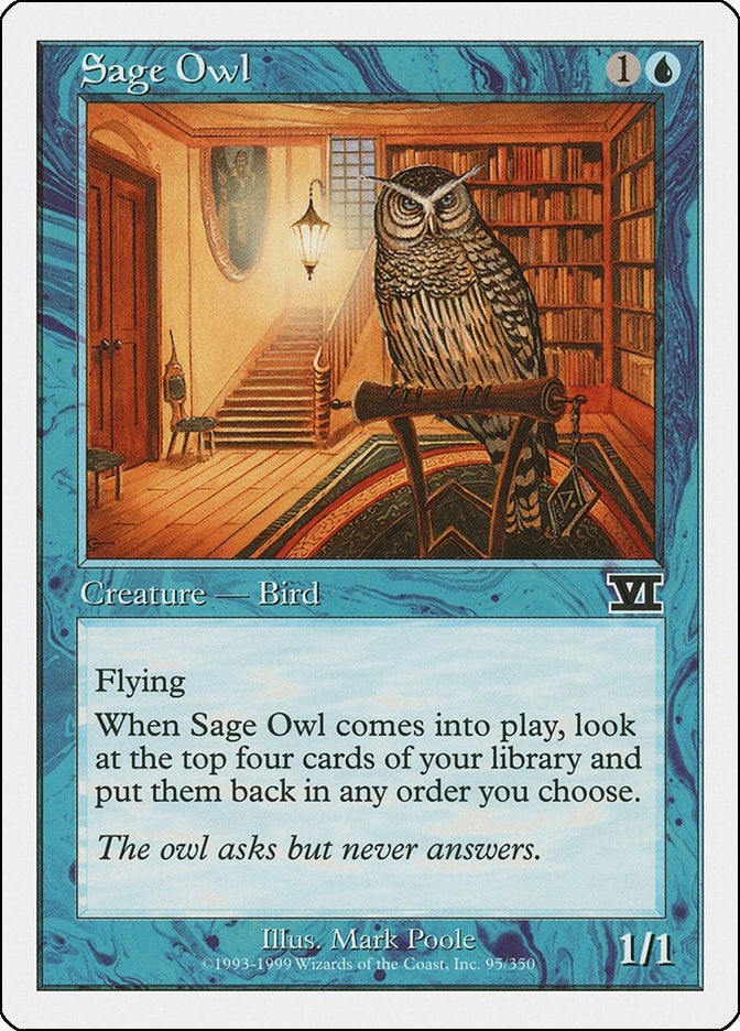 Image for Sage Owl (95) - Magic: The Gathering