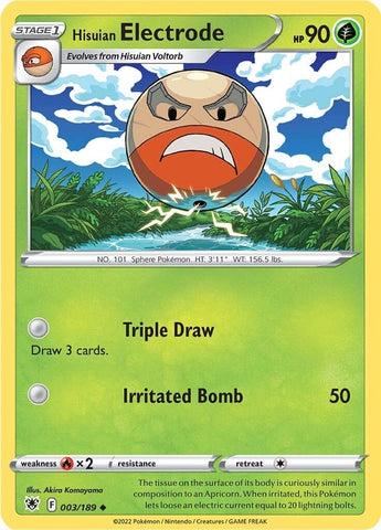 Image for Hisuian Electrode (003/189) [SWSH10: Astral Radiance]