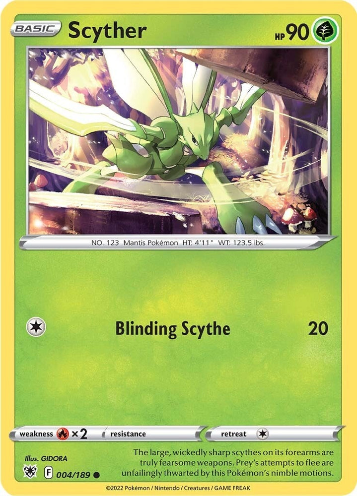 Image for Scyther (004) (004/189) [SWSH10: Astral Radiance]
