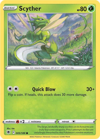 Image for Scyther (005) (005/189) - Pokemon