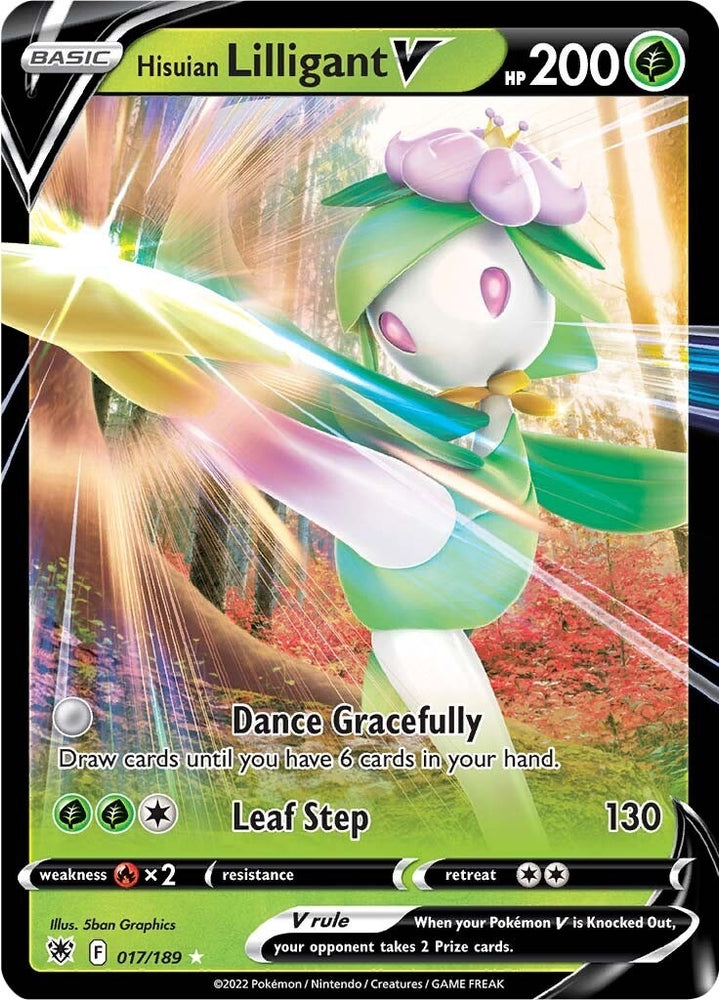 Image for Hisuian Lilligant V (017/189) [SWSH10: Astral Radiance]