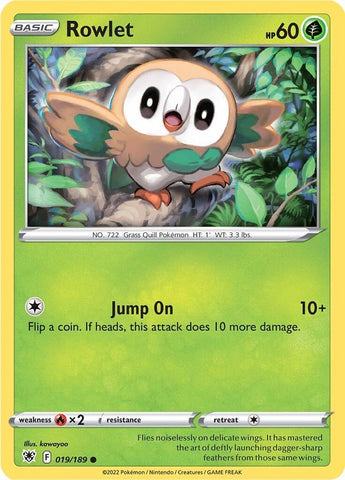 Image for Rowlet (019/189) [SWSH10: Astral Radiance]