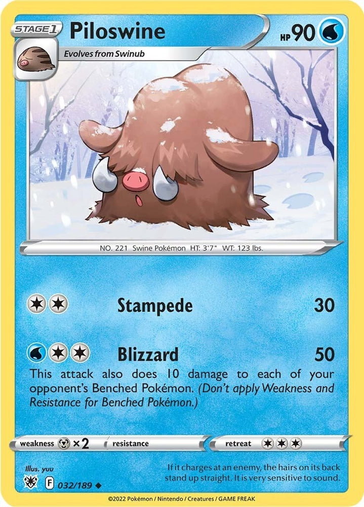 Image for Piloswine (032/189) [SWSH10: Astral Radiance]