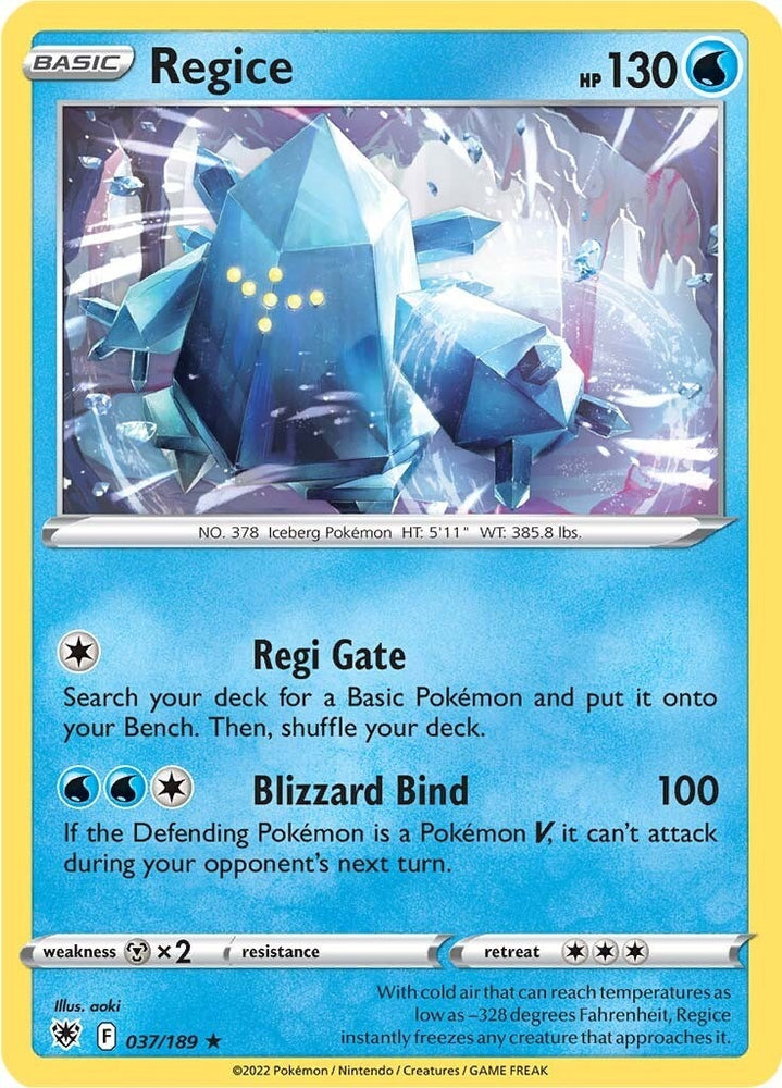 Image for Regice (037/189) [SWSH10: Astral Radiance]