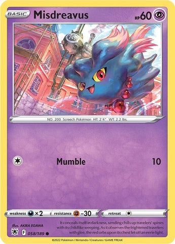 Image for Misdreavus (058/189) [SWSH10: Astral Radiance]