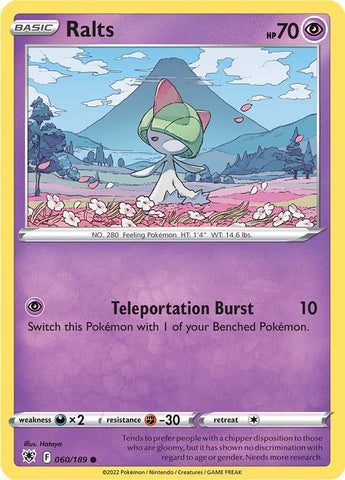 Image for Ralts (060/189) [SWSH10: Astral Radiance]