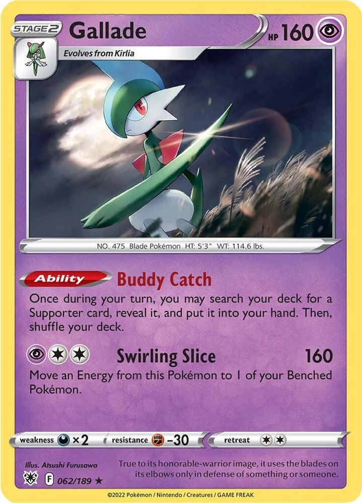 Image for Gallade (062/189) [SWSH10: Astral Radiance]