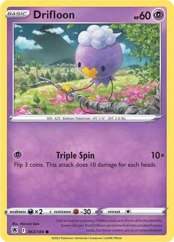 Image for Drifloon (063/189) [SWSH10: Astral Radiance]
